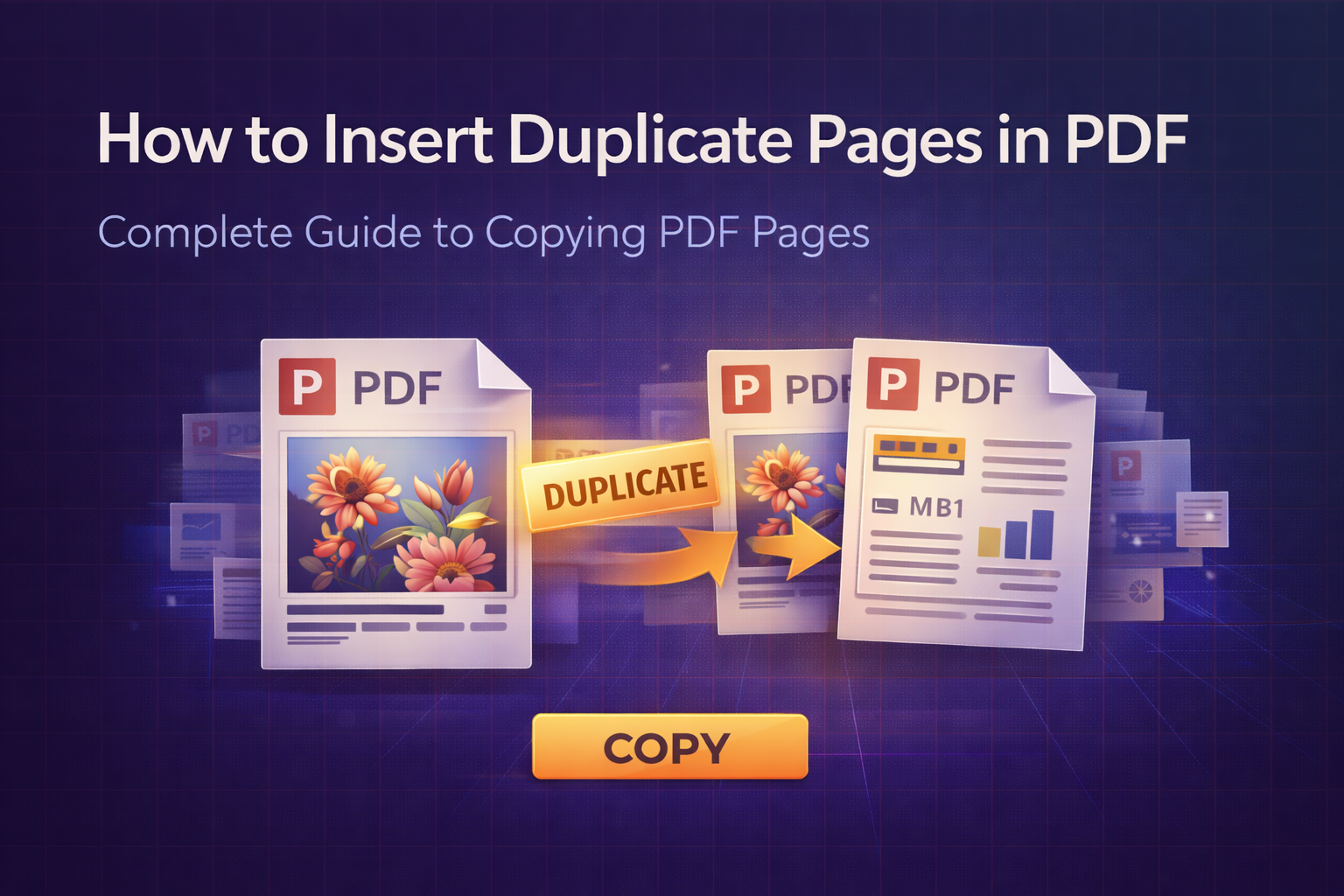 How to Insert Duplicate Pages in PDF